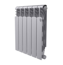 Радиатор биметаллический Royal Thermo Revolution B 500 6 секций боковое подключение Silver Satin 1682426