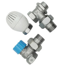Комплект термостатический Giacomini R470FX054 угловой 3/4 с увеличенным проходом R470FX054