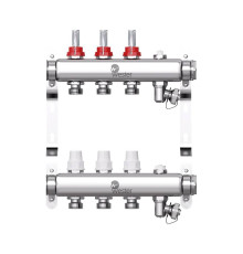 Коллекторная группа с расходомерами Wester MUFS 1х3/4 3 выхода MUFS03