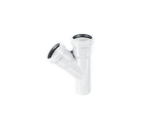 Тройник Хемкор Шумэкс НПВХ 50х50 мм 87° 1455394