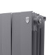 Радиатор биметаллический Royal Thermo PianoForte 500 Серебристый 12 секций боковое подключение 1682374