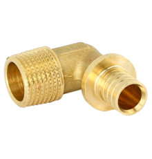 Угольник аксиальный Uni-Fitt 20x1/2 НР латунь 1513689
