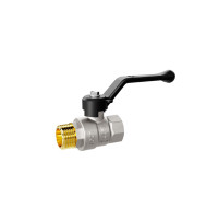 Кран шаровой латунный LD Pride 47.40.В-Н.Р Ду 40 Ру 25 вн-нр рычаг 47.40.В-Н.Р