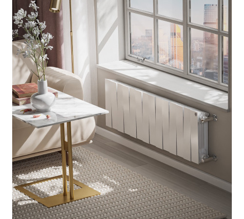 Радиатор биметаллический Royal Thermo PianoForte 300 14 секций боковое подключение белый 1682332