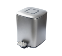 Ведро с крышкой напольное Boheme Q 7 л gun metal 10948-GM