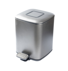 Ведро с крышкой напольное Boheme Q 7 л gun metal 10948-GM