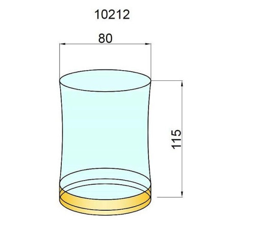 Стакан для зубных щеток настольный Boheme бронза 10211