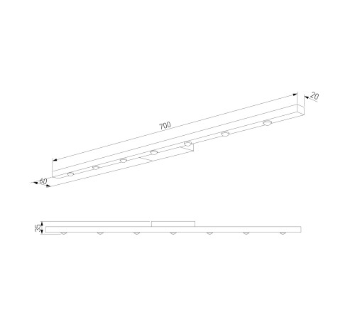 Светильник настенный светодиодный Artline титан 40162/LED