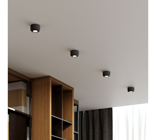 Светильник потолочный светодиодный 7W 4000K чёрный 25088/LED