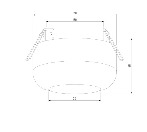 Светильник потолочный светодиодный 7W 4000K чёрный 25088/LED