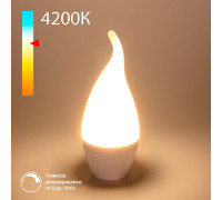 Светодиодная лампа quotСвеча на ветруquot Dimmable CW35 7W 4200K E14 BLE1450