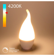 Светодиодная лампа quotСвеча на ветруquot Dimmable CW35 7W 4200K E14 BLE1450