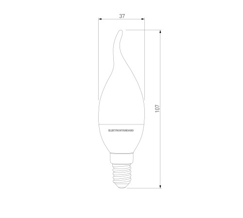 Светодиодная лампа quotСвеча на ветруquot Dimmable CW35 7W 4200K E14 BLE1450