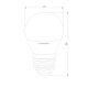 Светодиодная лампа Dimmable G45 7W 4200K E27 BLE2776