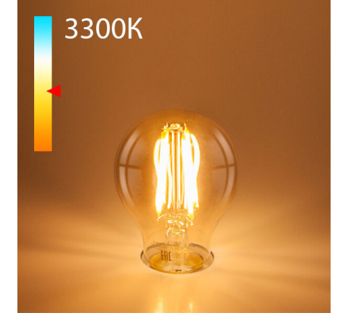 Филаментная светодиодная лампа А60 12W 3300K E27 BLE2710