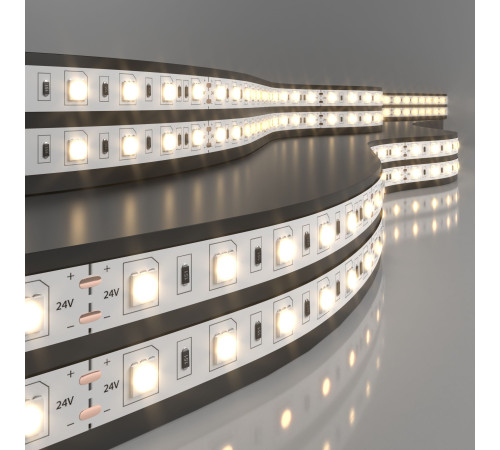 Светодиодная лента 24 В 14,4 Вт/м 60 Led/м 5050 IP20, теплый белый 3300K, 5 м Лента светодиодная 24V 14,4W 60Led 5050 IP20 теплый белый, 5м