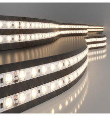 Светодиодная лента 24 В 9,6 Вт/м 120 Led/м 2835 IP65, теплый белый 3300K, 5 м Лента светодиодная 24V 9,6W 120Led 2835 IP65 теплый белый, 5м