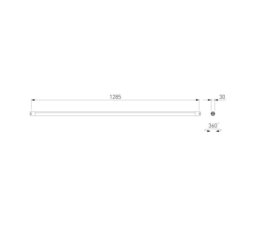 Module System Трековый светильник 24W 3000K (черный) 85176/01