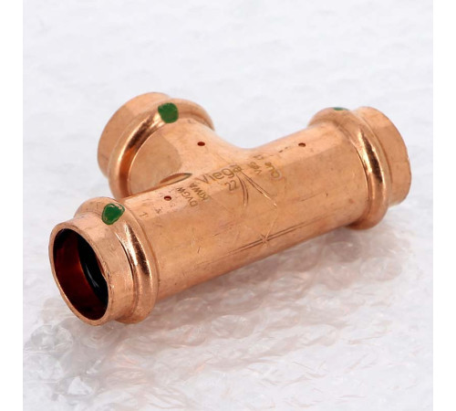 Тройник пресс медный Viega Profipress 22 мм 291969