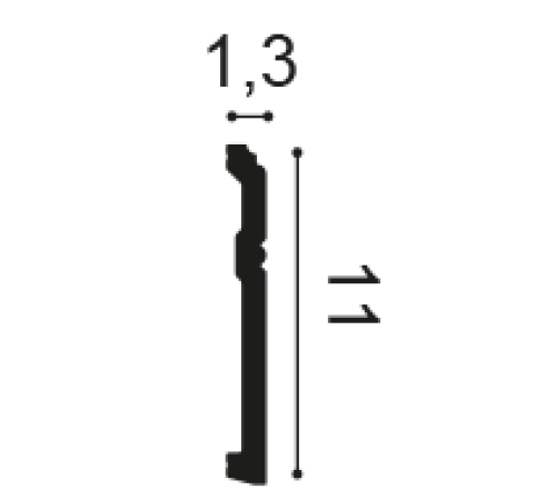 Плинтус напольный гибкий Orac Decor SX105F