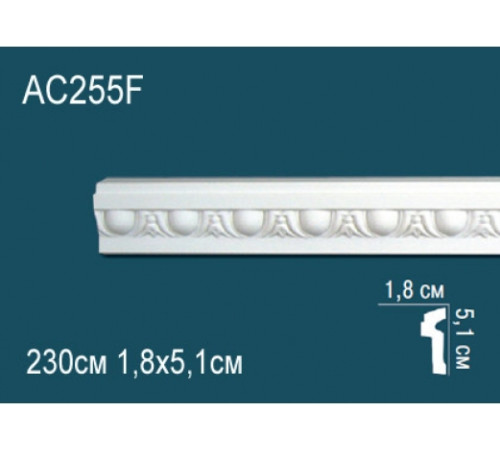 Молдинг полиуретановый гибкий Perfect AC255F с рисунком AC255F