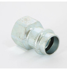 Муфта переходная пресс-В Viega Prestabo 18х1/2 оцинкованная сталь Labs-free 715113