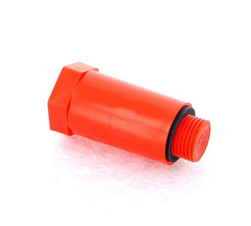 Заглушка монтажная Uni-Fitt 1/2 наружная резьба с кольцом O-Ring красная 608R2001