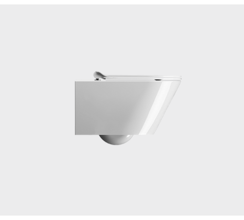 Унитаз подвесной GSI KUBE X 550x360 мм Genius Flush с крепежом белый глянцевый 9413FR511