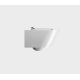 Унитаз подвесной GSI KUBE X 550x360 мм Genius Flush с крепежом белый глянцевый 9413FR511