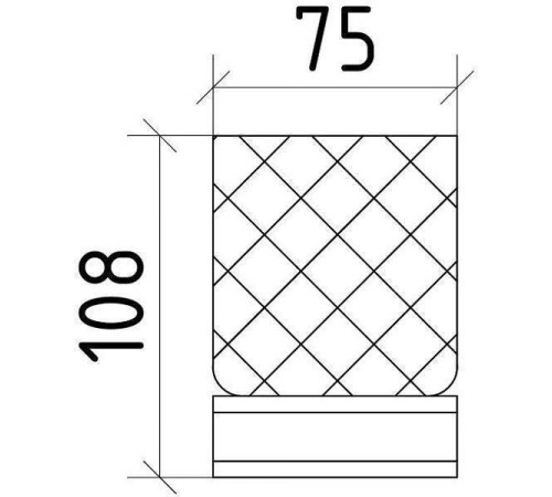 Стакан для зубных щеток настольный Boheme Royal Cristal золото 10931-G