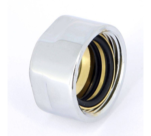 Соединитель для медной трубы Carlo Poletti 18 мм хром A58411B