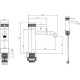 Смеситель для раковины Allen Brau Priority 13.1 см черный матовый 5.31A01-31