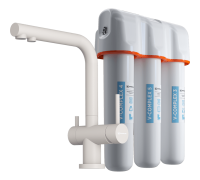 Комплект Omoikiri смеситель Nagano-P и фильтр pure drop Lite пастила 4216.8028P