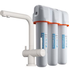 Комплект Omoikiri смеситель Nagano-P и фильтр pure drop Lite пастила 4216.8028P