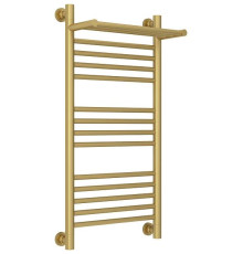 Полотенцесушитель водяной Сунержа Богема+ с 1 полкой 400x800 мм матовое золото 032-0223-8040