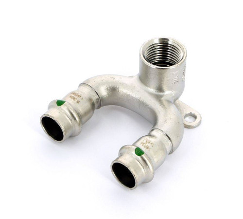 Водорозетка пресс-В проходная Viega Sanpress Inox 15x1/2 693718