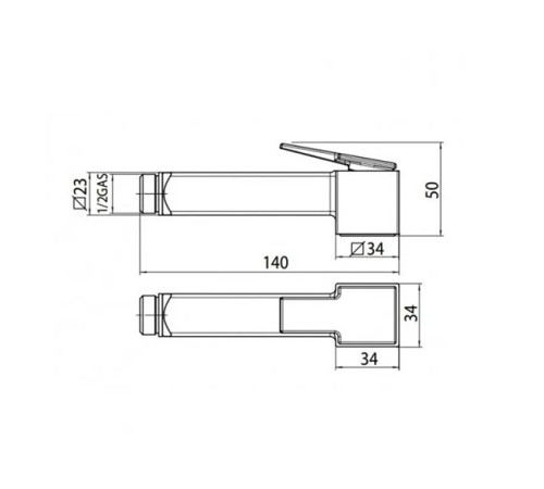 Гигиенический душ комплект Bossini Cube Brass со смесителем черный матовый E38003B.073