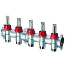 Коллектор запорный FAR 1 с расходомерами 2 отвода 3/4 Eurokonus FK 3980 13402