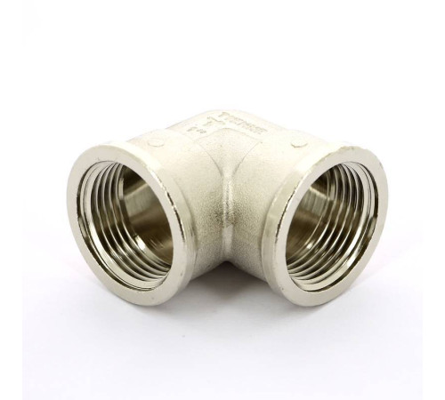 Угольник латунный никелированный Tiemme 1 ВР-ВР 1500144