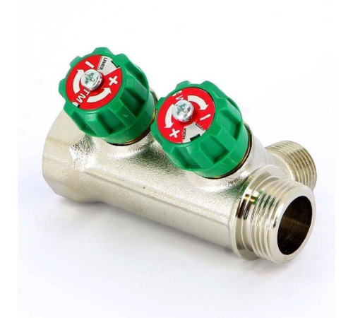 Коллектор с вентилями Uni-Fitt 3/4 3 выхода 1/2 90° 50 мм 410N3230