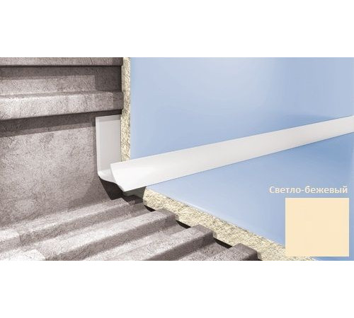 Профиль для плитки внутренний Cezar VS125 7 мм светло-бежевый VS125