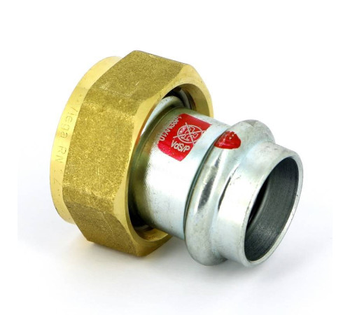 Муфта пресс Viega Prestabo с накидной гайкой 22х1 оцинкованная сталь 559199