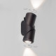Уличный настенный поворотный светильник GIRA D LED IP54 35127/D черный