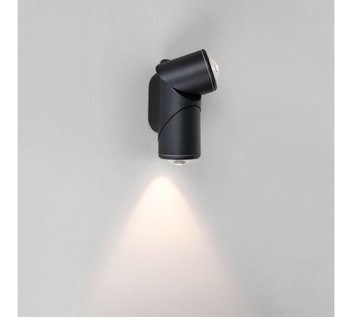 Уличный настенный поворотный светильник GIRA D LED IP54 35127/D черный