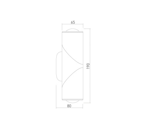 Уличный настенный поворотный светильник GIRA D LED IP54 35127/D черный