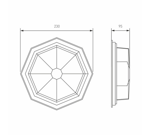 Уличный настенный светильник Telarana S капучино GL 1023D