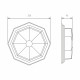 Уличный настенный светильник Telarana S капучино GL 1023D