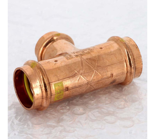 Тройник пресс медный Viega Profipress G 28x22x28 мм 346065