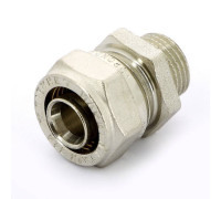 Муфта обжимная Tiemme никелированная 20х3/4 НР 1600005