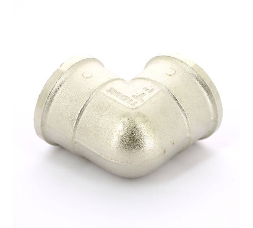 Угольник латунный никелированный Tiemme 1 ВР-ВР 1500144